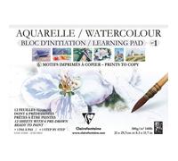 Bloc prédessiné A4 - Etival - 300g - 12 feuilles - Techniques humides - Aquarelle