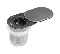 Bloc prise encastrée - PLASTROL - USB-A - Argent - Intérieur - 2P+T