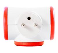 Bloc prise Triplite 3x16A rotatif - WATT&CO - Rouge