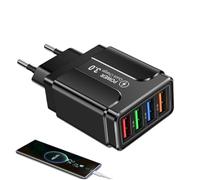 Bloc Prise USB | Bloc De Charge USB C avec Ports Multiples - Station Internationale Charge Rapide 4 Ports pour Téléphone Allemagne Italie Espagne