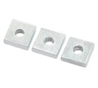 Bloc quadrilatère fin en acier au carbone zingué M3 M4 M5 M6 M8, écrou carré DIN562(M5x10x10x3 10pcs)