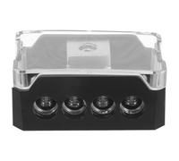Bloc Répartiteur de Masse Audio pour Voiture 1/0ga vers 4ga | Alliage de Zinc, Bloc Isolé à Ports Multiples, Gestion Propre du Câblage, pour Système Auto et Marine