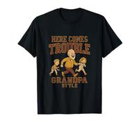 Bloc rétro Here Comes Trouble Grandpa Style T-Shirt