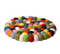 Bloc rond en feutre pour boissons, dessous de verre, 26 cm | Protection de table pour bols, plats chauds, tasses, brûleurs parfumés, convient pour la maison et le bureau