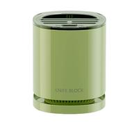Bloc rotatif - Porte-ustensiles de cuisine rotatif à 360° | Blanc, PET, PP, silicone, acier inoxydable 304 | Support de bloc avec plateau égouttoir et autres