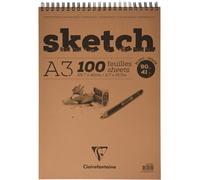 Bloc Sketch A3 Croquis Spiralé - 29,7 X 42 Cm - 90G - Clairefontaine