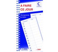BLOC SPIRALE "120 PROGRAMMES - A FAIRE CE JOUR" 297X140