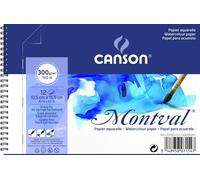 Bloc Spirale Aq Montval Aquarelle Fine, 300 G/M², 12 Feuilles Par Bloc""Spirale Sur Le Côté Court Blanc 10.5 X 15.5 Cm Weiß