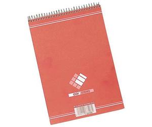 Bloc spirales sténo A5 14,8 x 21 cm blanc ligné 90 feuilles
