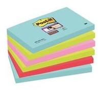 3M 655-6SS-MIA Post-it Rectangle Bleu, Rose, Rouge, Jaune Auto-adhésif