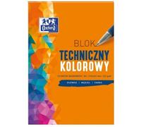 Bloc technique A4/10K 225G couleur (20 pièces) OXFORD