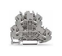 Bloc terminal de diode à double pont ; 1N4007 (P-N entre le premier et le second niveau) ; montage de rail ; 2 conducteurs ; largeur 5,2 mm ; gris