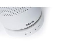 Block The Flame enceinte Bluetooth sans fil avec feu de table pour une ambiance chaleureuse, en blanc