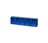 Allit 464450 Casier à tiroirs basculants VarioPlus ProFlip 9 (l x H x P) 600 x 77 x 65 mm bleu, transparent 1 pc(s)