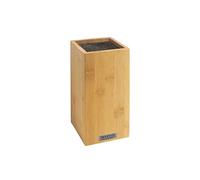Sabatier Trompette Bloc vide avec tiges spaghettis noires, 26x15.5cm, Bois | Bloc à Couteaux de Cuisine Vide, Carré, 26x15.5cm, Tiges Spaghettis Amovibles, Tout type de Couteau Cuisine Professionnel