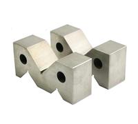Bloc V De Type M En Acier Au Carbone De Haute Précision, 50mm, For Outil De Mesure De Plate-forme, Bloc V 50mm/75mm, 2 Pièces,Construction robuste(75mm set)