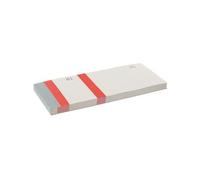 ELVE Bloc vendeur 1 souche 60 x 135 mm rouge - Lot de 10