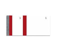 Bloc vendeur 100 feuillets 60x135 mm Rouge