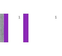 ELVE Bloc vendeur violet 60x135 – Pack de 10