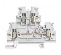 bloc viking 3 - 2 jonctions - 2 étages - 2.5 mm² - gris - a vis