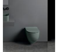 Bloc Wc Ciotola Suspendu Avec Abattant Soft Close No Rim Gris Lagon - CRISTINA ONDYNA WCI319103