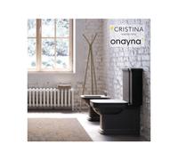 Bloc WC complet réservoir bas céramique noir mat WALDORF - CRISTINA ONDYNA WD411713