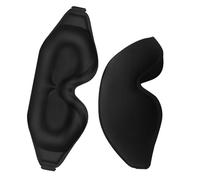 Blocage de la lumière profilé pour les voyages en avion avec rembourrage en mousse à mémoire de forme et sangles réglables pour un confort sans pression, blocage de la lumière profilé pour les voyages