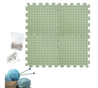 Blocage des tapis | Tapis de mousse de crochet des tapis de blocage | Boîte de blocage légère précise épaisse avec des épis en T pour les projets à l'aiguille, tricot et crochet, outils de tricot-