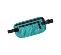 Blocage minceur sac banane protégé pour le stockage sécurisé des cartes de crédit, téléphones argent liquide pendant les activités de plein air sac banane de blocage confortable, bleu