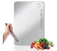 BLOCE Planches à découper en titane pour cuisine, planche à découper antiadhésive, double face, planche en titane de qualité alimentaire pour la viande, le fromage, les légumes, les fruits (29,8 x