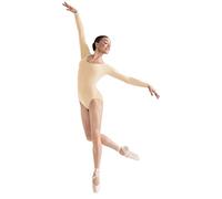 Bloch Dance Lepsi Justaucorps à manches longues pour femme Nude Taille L