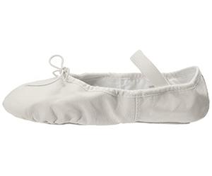 Bloch Dance Women's Dansoft Full Sole Leather Ballet Slipper/Shoe, White, 6 E US