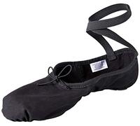 Bloch Femme Dance Men's Pump Split Sole Canvas Ballet Slipper/Shoe Chaussure de Danse, Noir, 44.5 EU Large