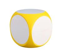 Block 4x4Inch Write on Wipe Off Multipurpose Educational Dice Cube White Boards Dice Cube Manipulative Dice