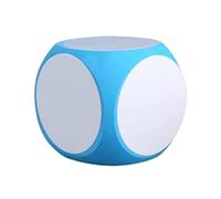 Block 4x4Inch Write on Wipe Off Multipurpose Educational Dice Cube White Boards Dice Cube Manipulative Dice