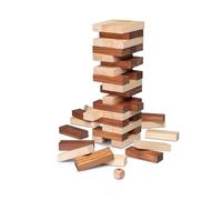 Cayro – Jeu de société Block & Block Colors – Blocs en bois bicolores empilables +5 ans (FSC)