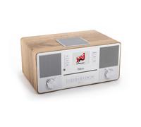 Block Aurora système stéréo avec haut-parleurs intégrés pour un son puissant en finition noyer