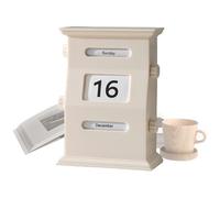 Block Calendar For Desk 6.1x4.33x0.79 inches | Retro Desk Date Display DeskDecorations Calendar Blocks op Decor For Colleagues, Friends, Living Room