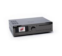 Block CVR-200 Récepteur stéréo Blu-ray avec 2 sorties audio 100 W pour le streaming et la lecture vidéo, couleur noir chrome