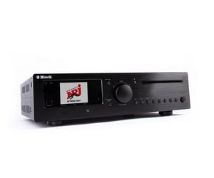 Block CVR-200 Récepteur stéréo Blu-ray avec sortie musicale 2x 100 W pour le streaming et la lecture vidéo, couleur noir saphir