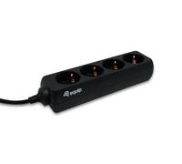 BLOCK EQUIP Connecteur IEC 4x Schuko C13 Noir - 333281