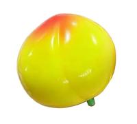Block Filled Peach S.quishy Toy, Moldable Crunchy Slow Rising Stress Ball