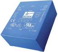 BLOCK FL 18/6 Transformateur pour circuits imprimés 2 x 115 V 2 x 6 V/AC 18 VA 1.5 A