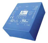 BLOCK FL 6/12 Transformateur pour circuits imprimés 2 x 115 V 2 x 12 V/AC 6 VA 250 mA