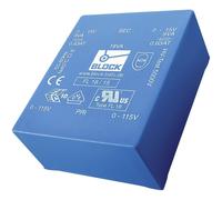 BLOCK FL 6/15 Transformateur pour circuits imprimés 2 x 115 V 2 x 15 V/AC 6 VA