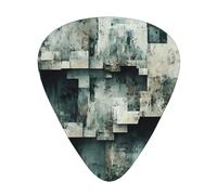 Block Fragments Wzywhj Prints Lot de 12 médiators en ABS pour guitare basse, ukulélé, acoustique ou électrique