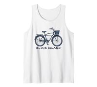 Block Island Vélo Graphique Rhode Beach Montauk Pêche Débardeur