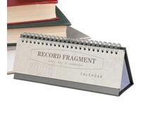 Block Layout Calendar, Monthly Desk Planner Organizer, 12 Month Schedule Book with Ruled Writing Space, Thick Paper Date, Desktop Planning Calendar with Design for Home Office