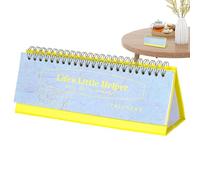 Block Layout Calendar, Monthly Desk Planner Organizer, 12 Month Schedule Book with Ruled Writing Space, Thick Paper Date, Desktop Planning Calendar with Design for Home Office