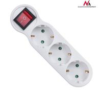 Maclean MCE216 Prise de Courant Triple avec Interrupteur, avec Mise à la Terre 16A Version Allemande (MCE216)